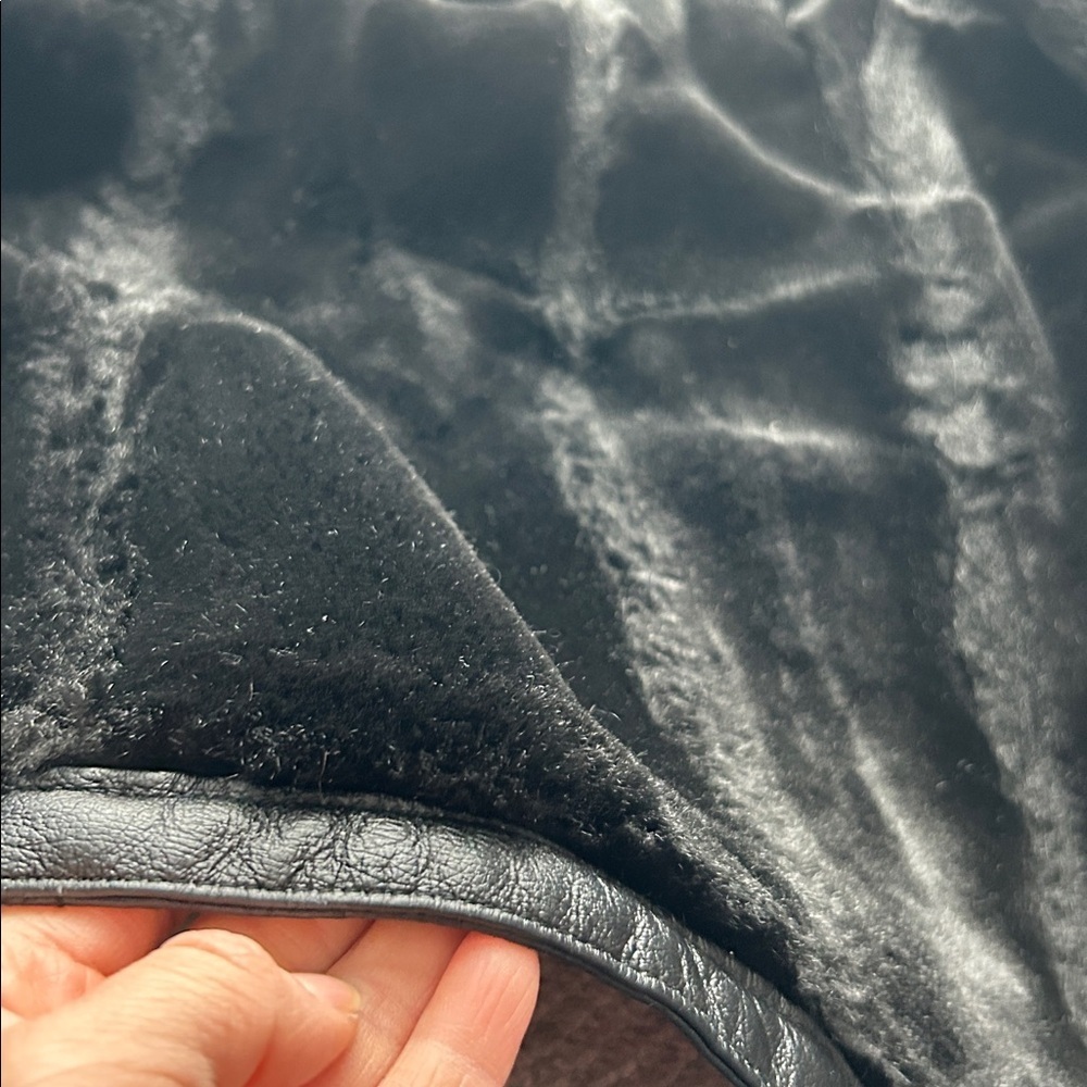 Wilsons Leather Genevieve Jacket Womens Small Black Faux Fur Liner c-6 - Picture 11 of 16